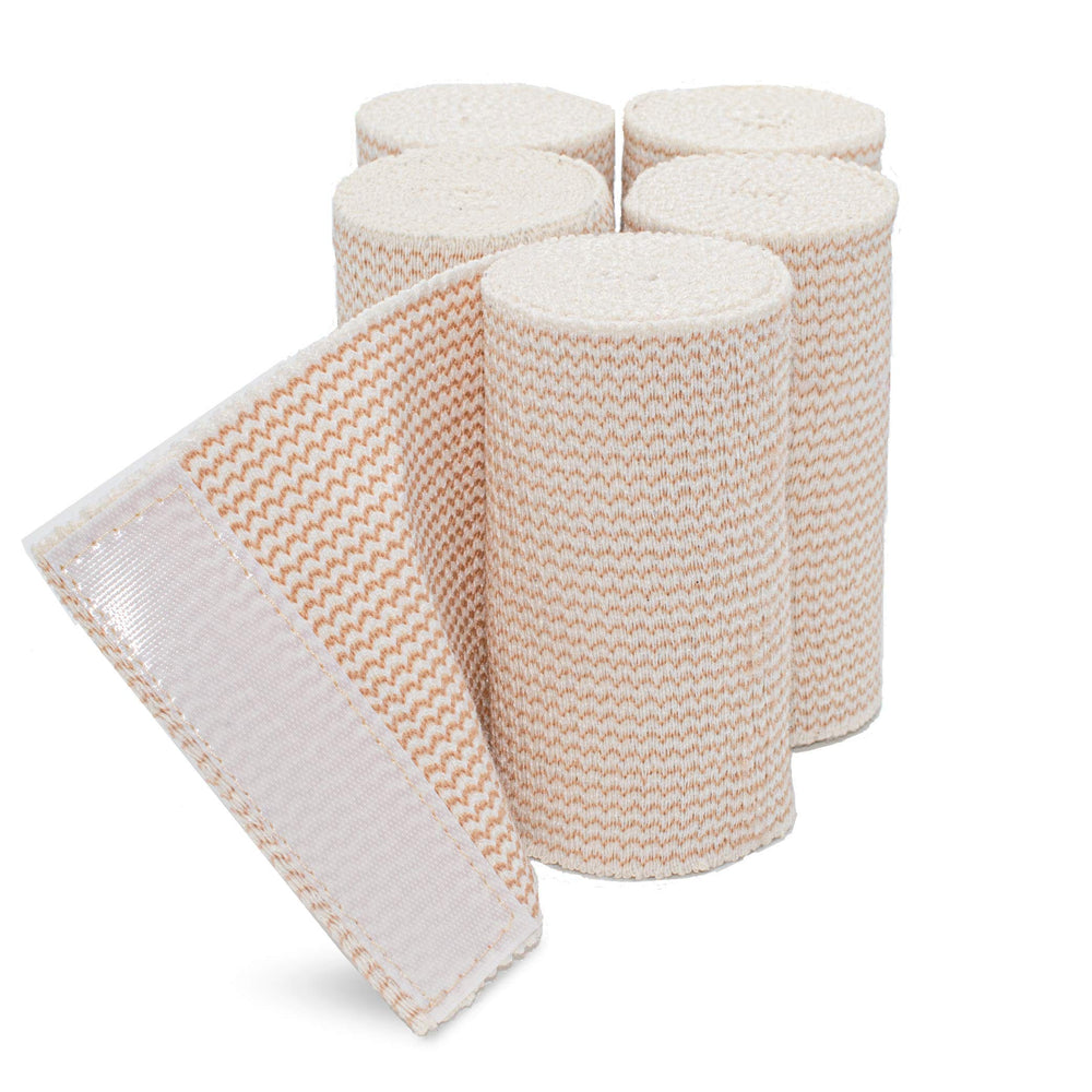 Hospora thick bandage pack closeup showing durable cotton-spandex construction for reliable support.