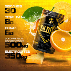 HOSSTILE Silo9 coconut-water hydration electrolytes on the label.