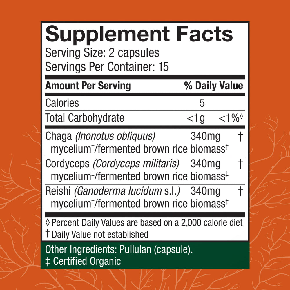 Close-up of Host Defense Breathe label showing mushroom blend for respiratory support.