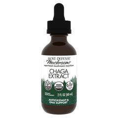 Host Defense Chaga extract bottle pouring for convenient daily use and antioxidant support