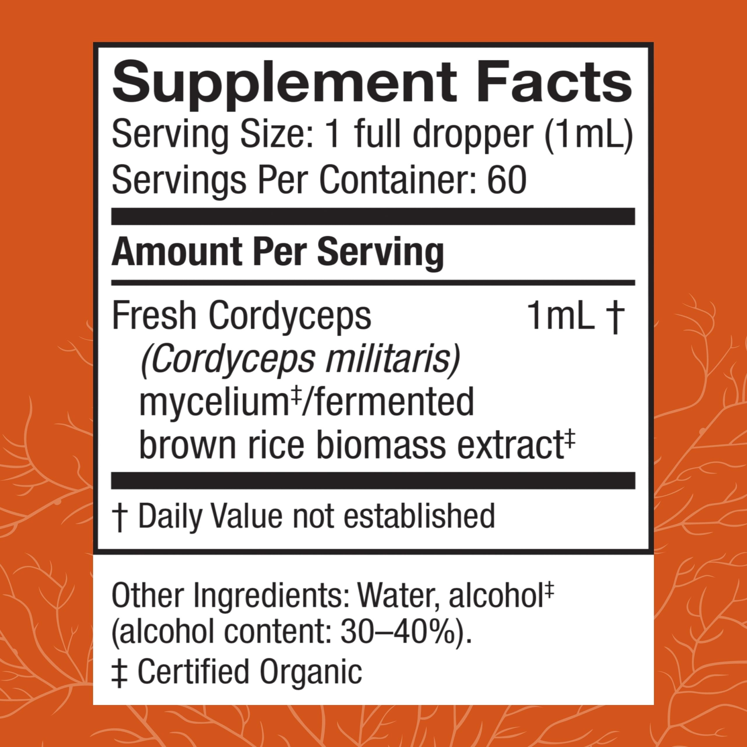 Host Defense Cordyceps Extract dropper enables precise dosing for ongoing immune support.