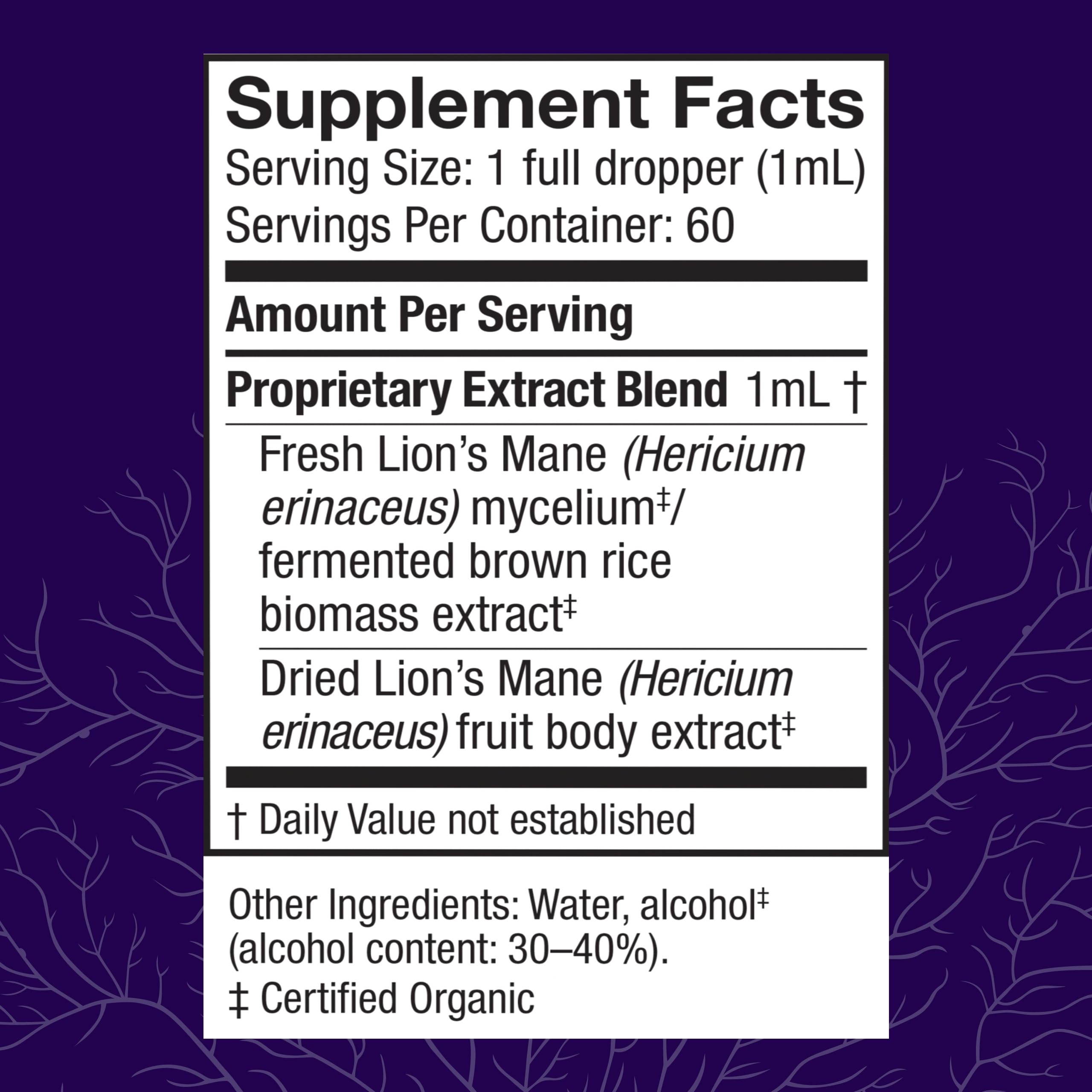 Host Defense Lion's Mane dropper showing precise dosing for consistency