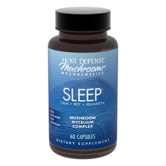 Host Defense MycoBenefits Sleep capsules bottle front view for calm, restful evenings