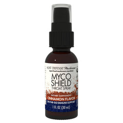 Host Defense MycoShield throat spray bottle for on-the-go immune support.