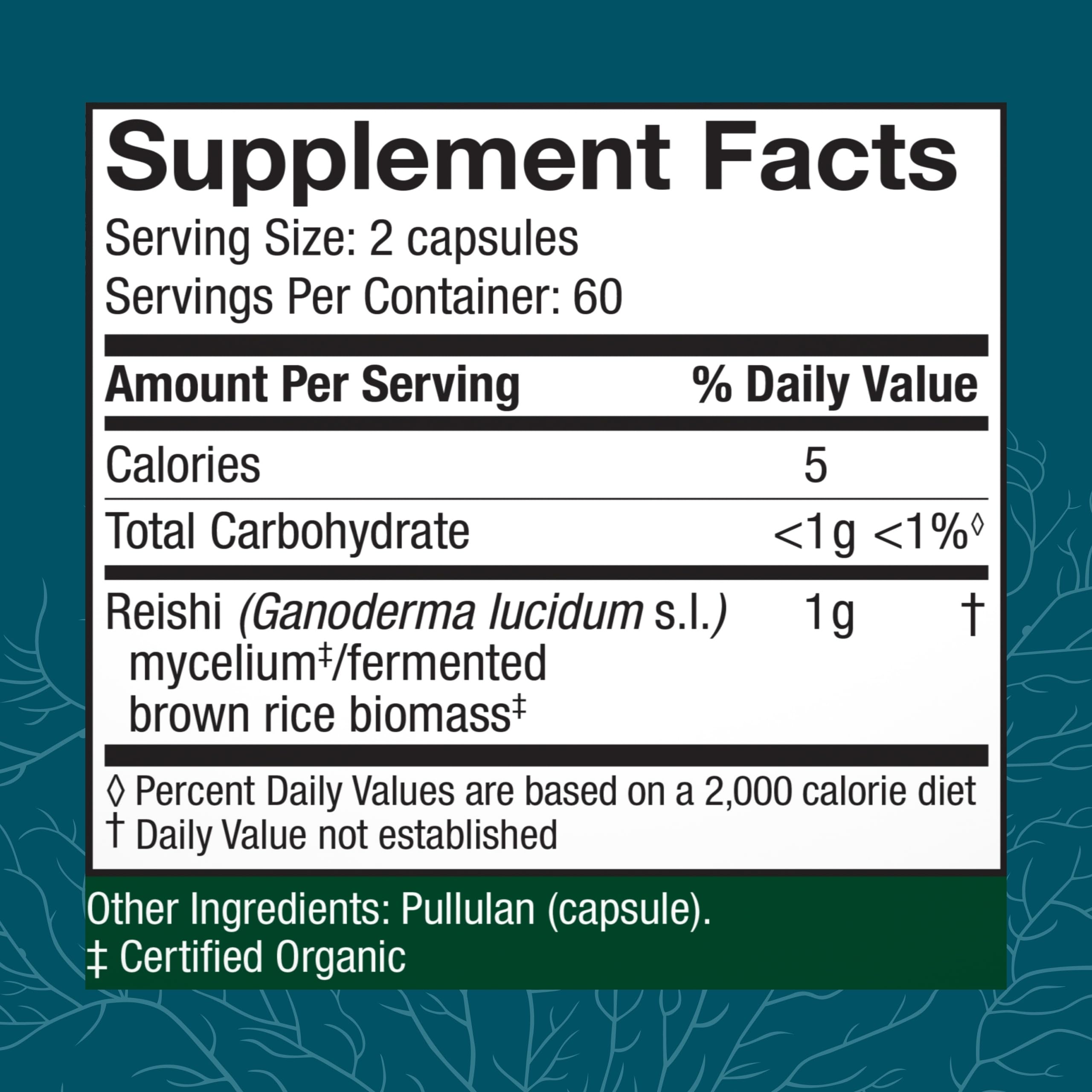 Host Defense Reishi capsules closeup highlights capsule texture and easy swallowing.