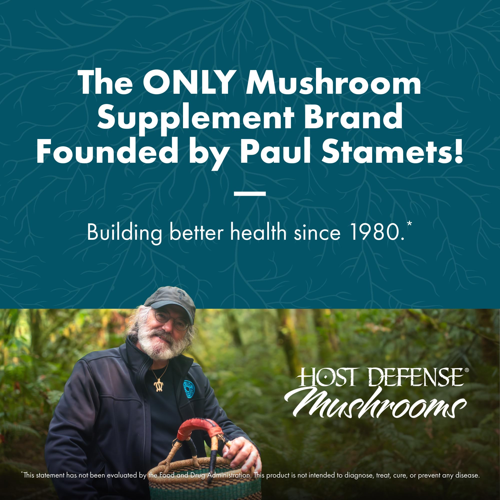Host Defense Reishi Capsules with capsules visible for energy and vitality.