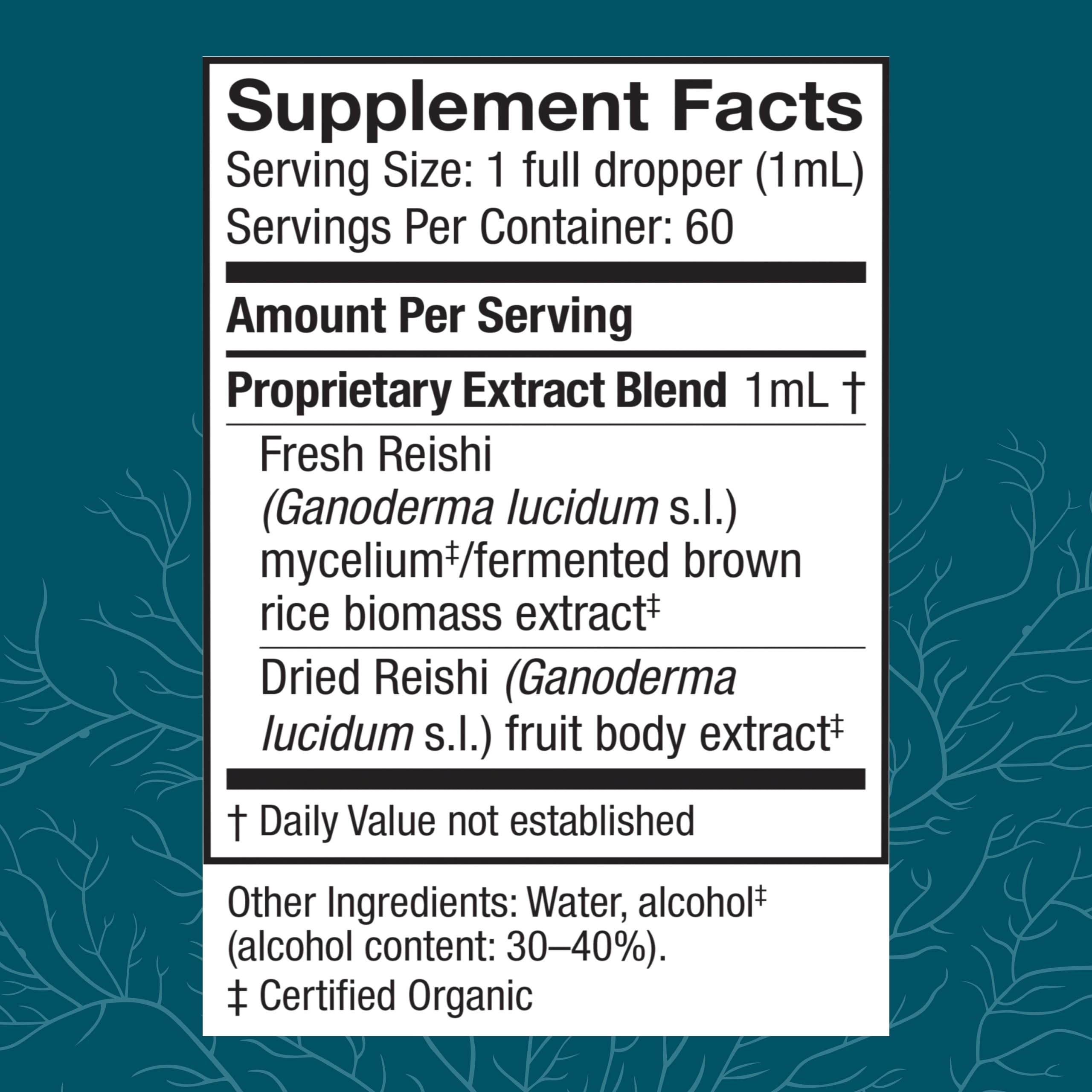 Host Defense Reishi extract dropper shows easy daily dosing for stamina.