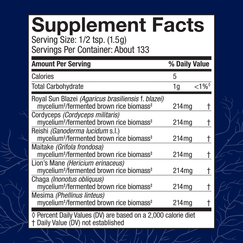 Host Defense Stamets 7 bottle-pour illustrating convenient daily dosing and easy integration.