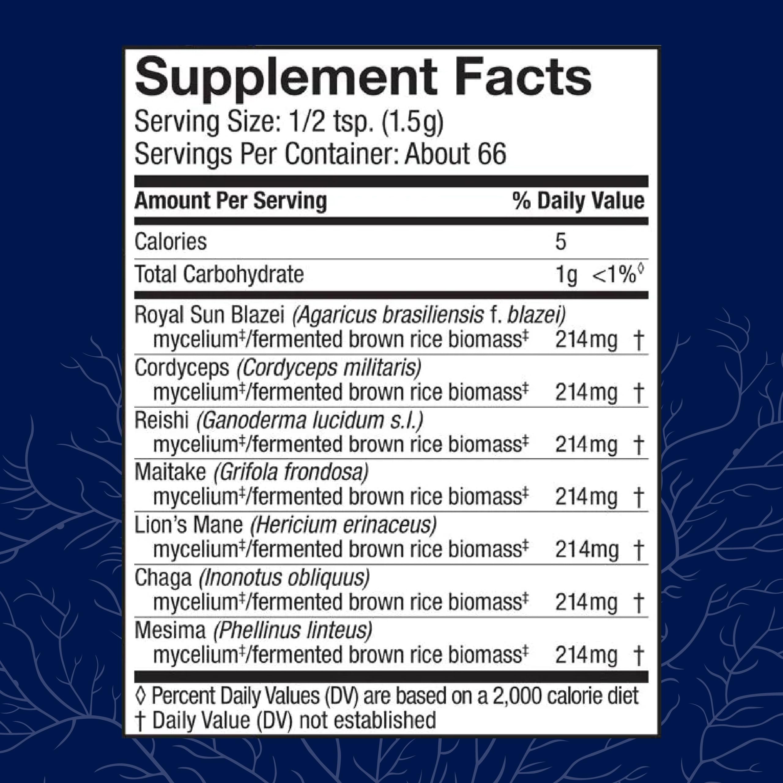 Host Defense Stamets 7 bottle being poured for easy daily dosing.