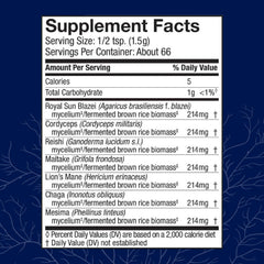 Host Defense Stamets 7 bottle being poured for easy daily dosing.