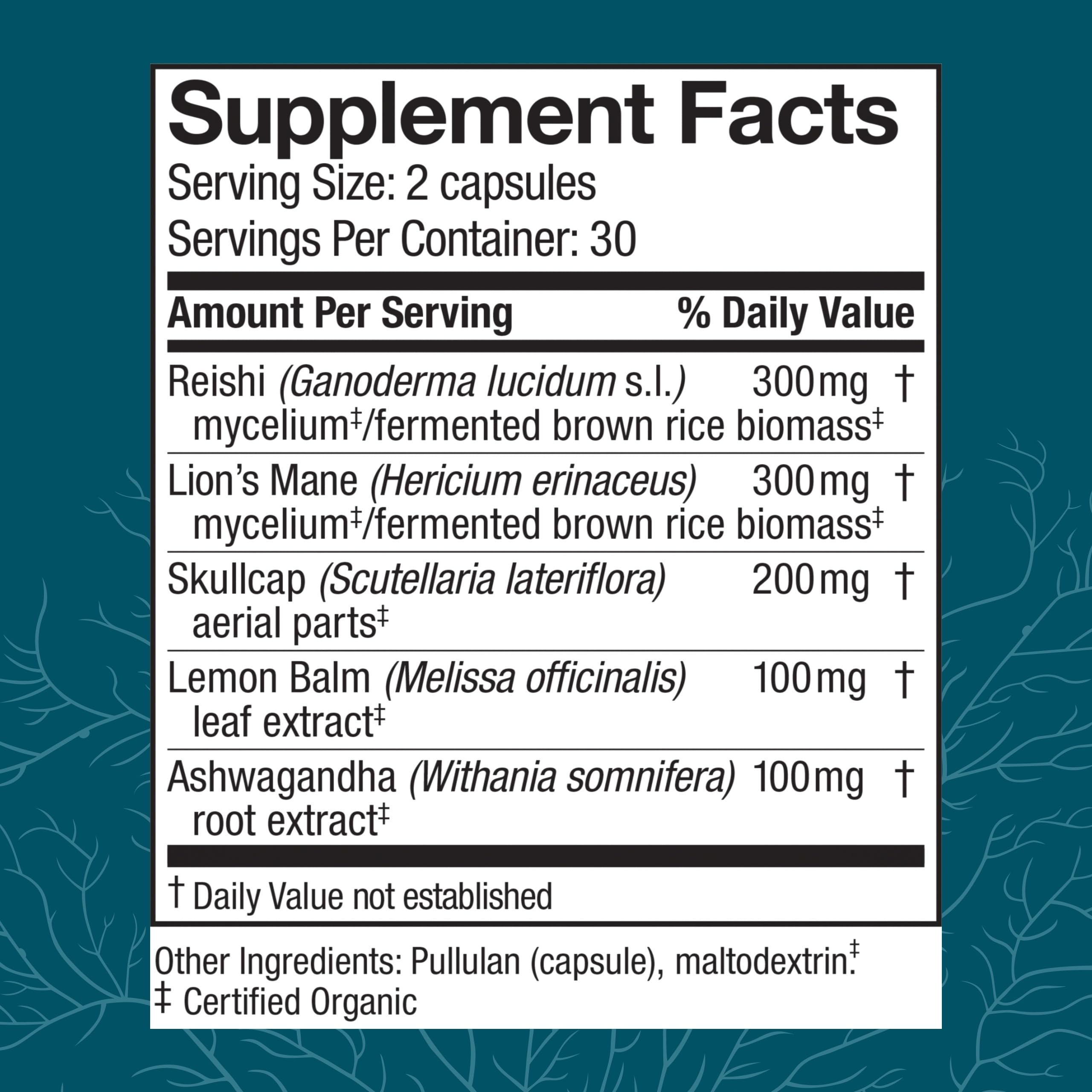 Host Defense Stress Decompress capsules ready for daily relaxation support.