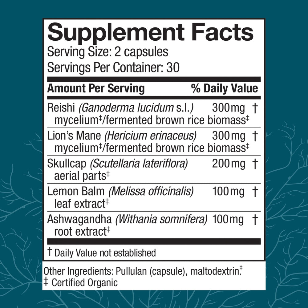 Host Defense Stress Decompress capsules ready for daily relaxation support.