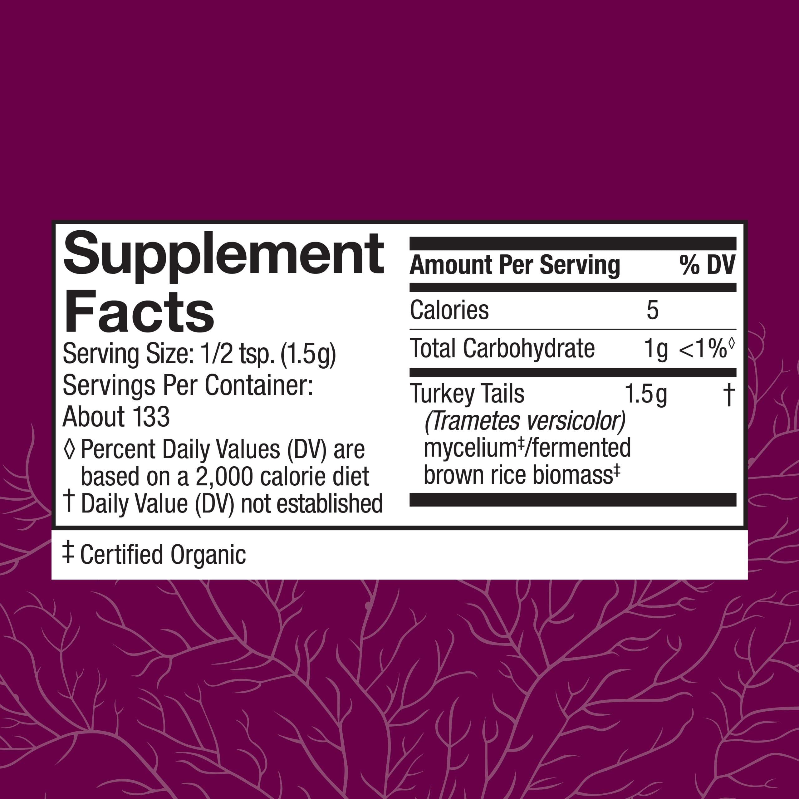 Host Defense Turkey Tail powder scoop ready for daily routine with immune and gut balance