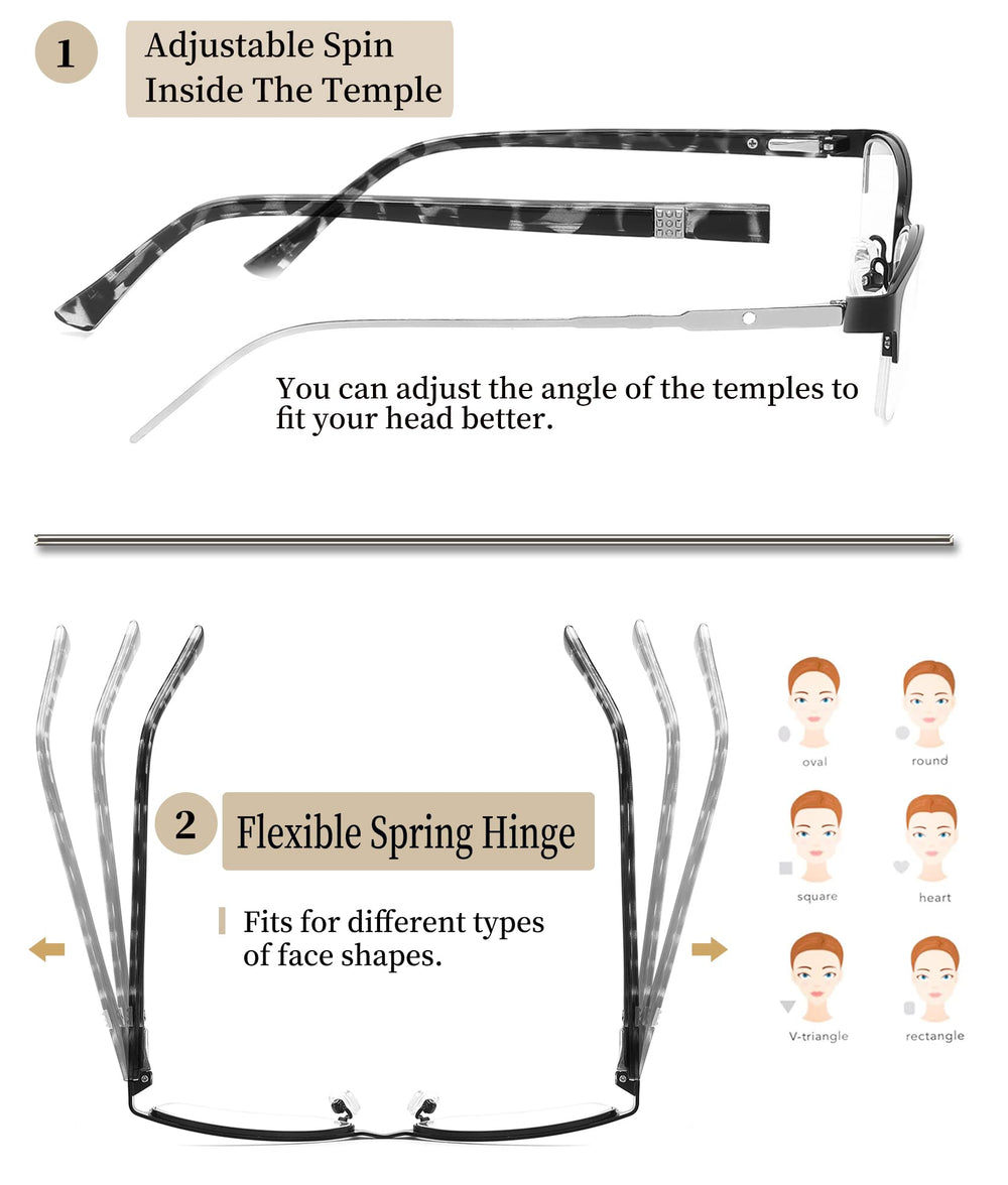 HotJOJO anti-blue light lenses with UV400 for reduced glare during screen use.