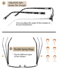 HotJOJO anti-blue light lenses with UV400 for reduced glare during screen use.