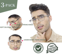 Hotjojo bifocal glasses UV protection detail for outdoor reading