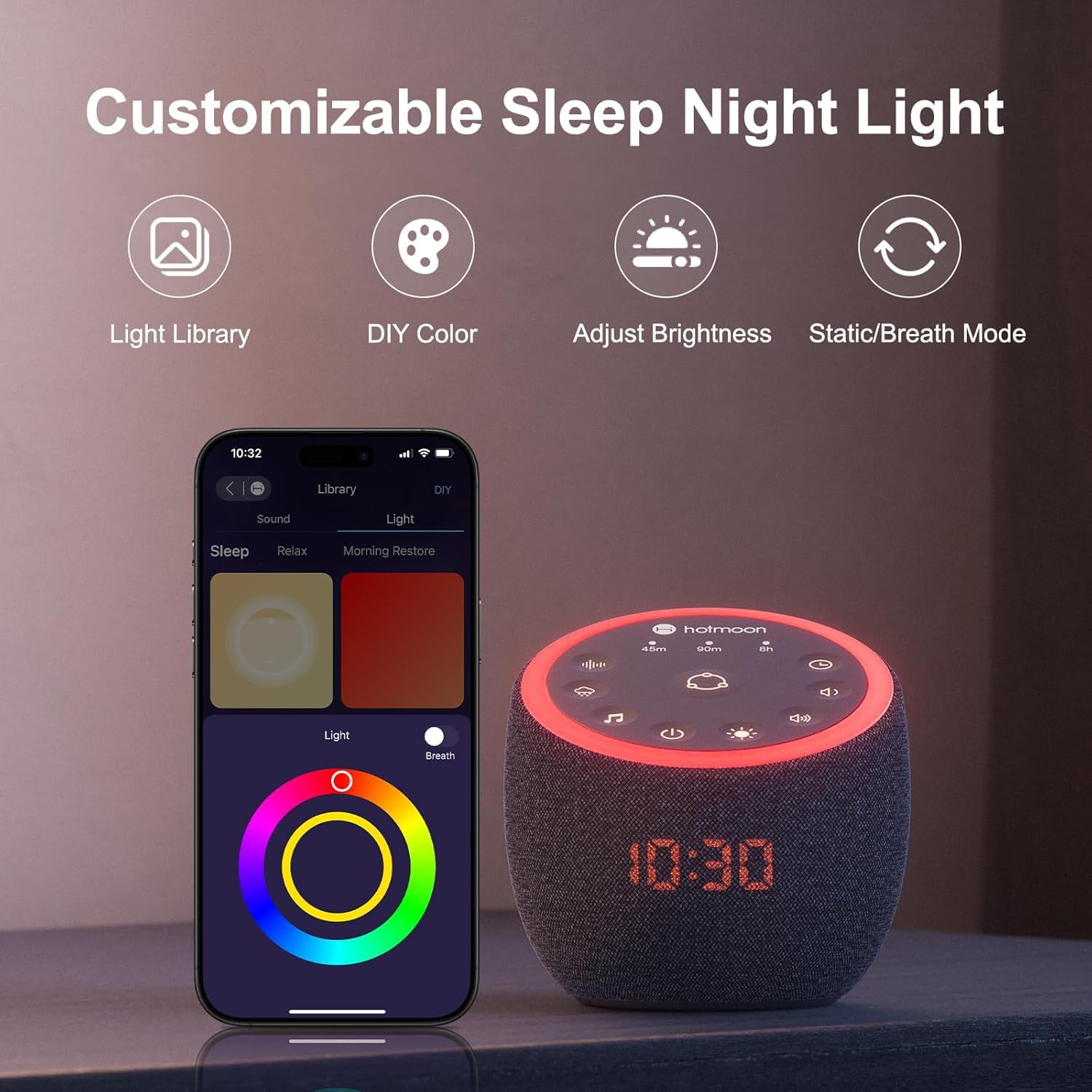 Hotmoon Cocoon Pro 2 dedicated buttons for quick sound access.