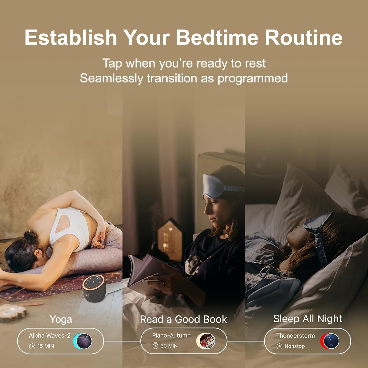 Hotmoon Cocoon Pro 2 sleep timer setting in use.