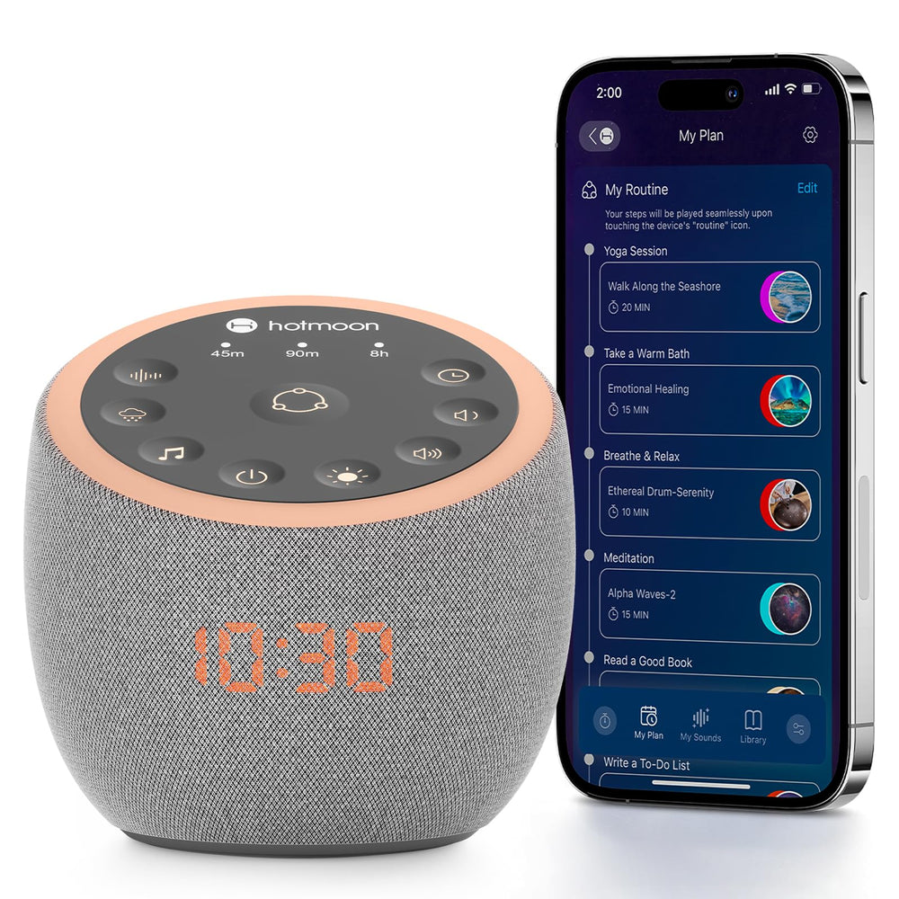 Hotmoon Sound Machine 388-sounds display with diverse tones for sleep and focus