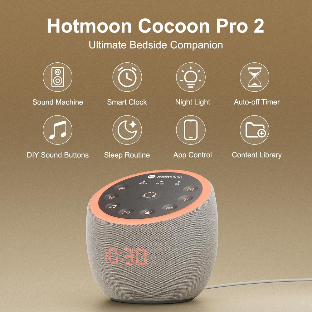 Hotmoon night light with color options for a soothing sleep environment