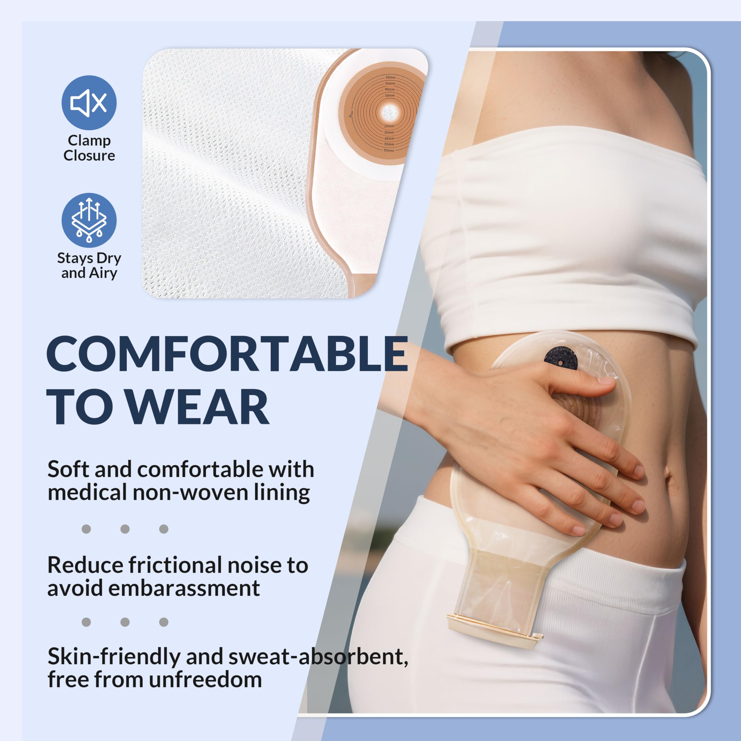 Hotoo stoma measurement card to help accurate barrier sizing.