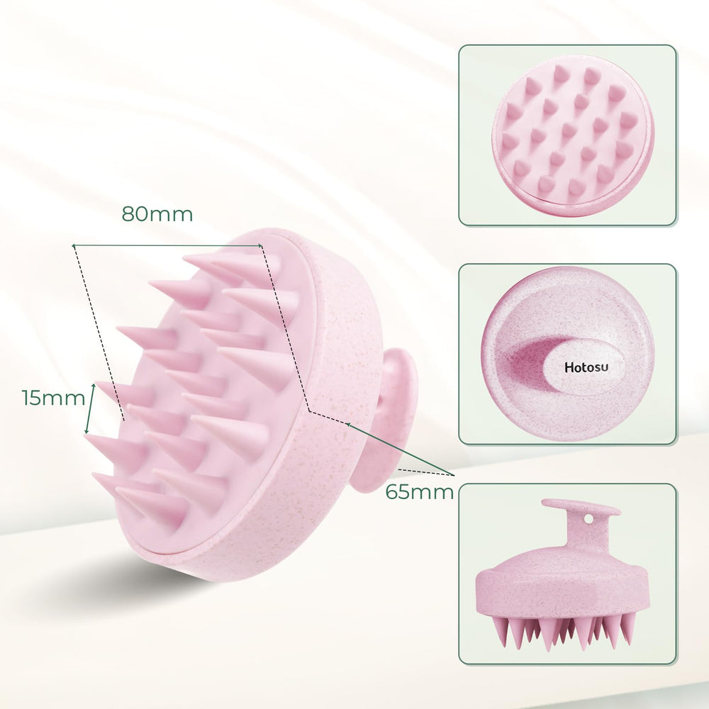 Hotosu scalp exfoliation bristles lifting buildup gently