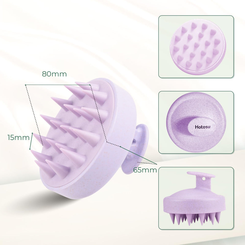 Hotosu ergonomic massager with a non-slip grip for steady scalp care.