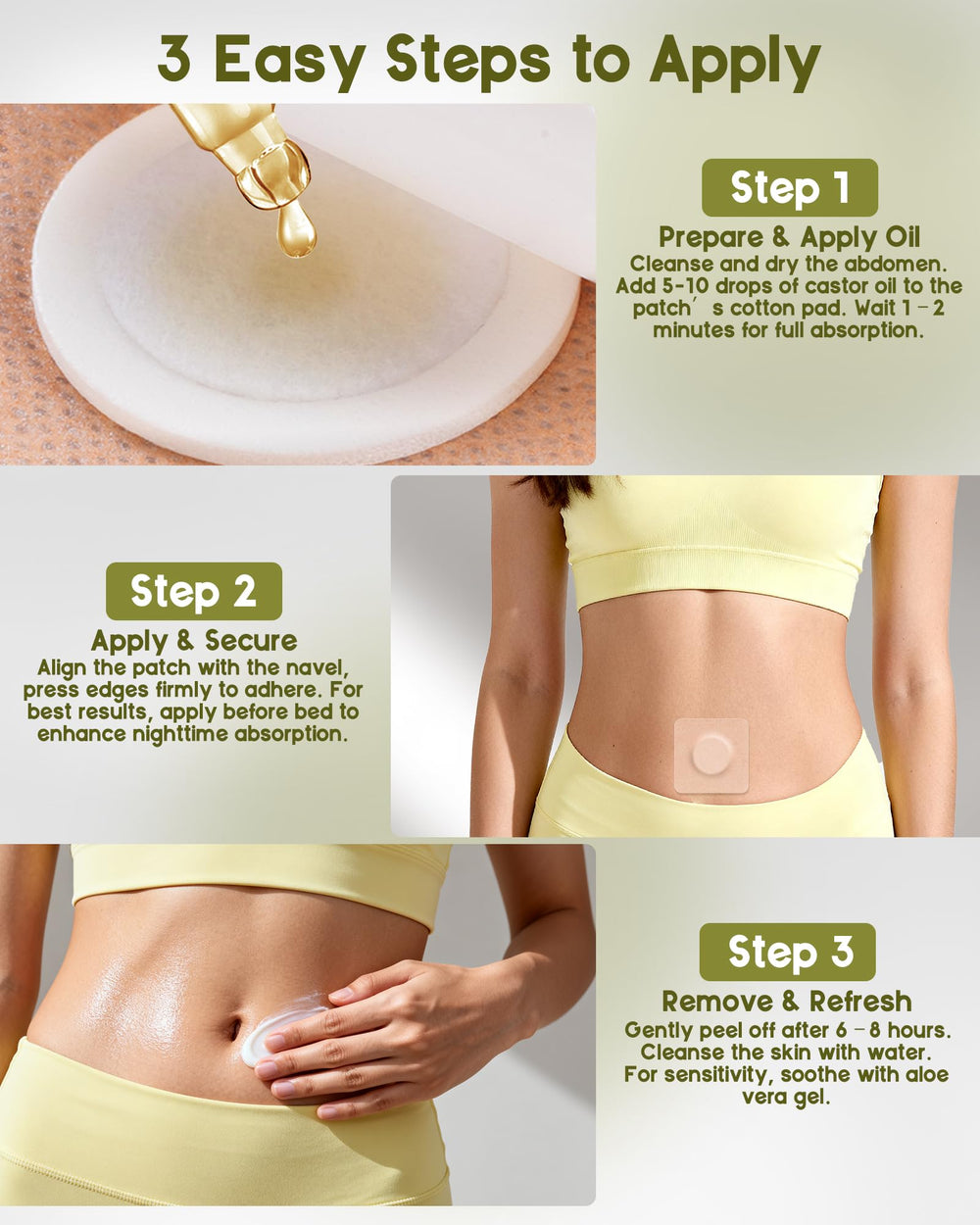 HOTRYEE 54-patch box offers long-lasting belly-button coverage.