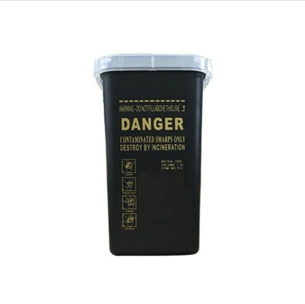 HOTWE portable sharps container for beauty salon with compact design for safe disposal.