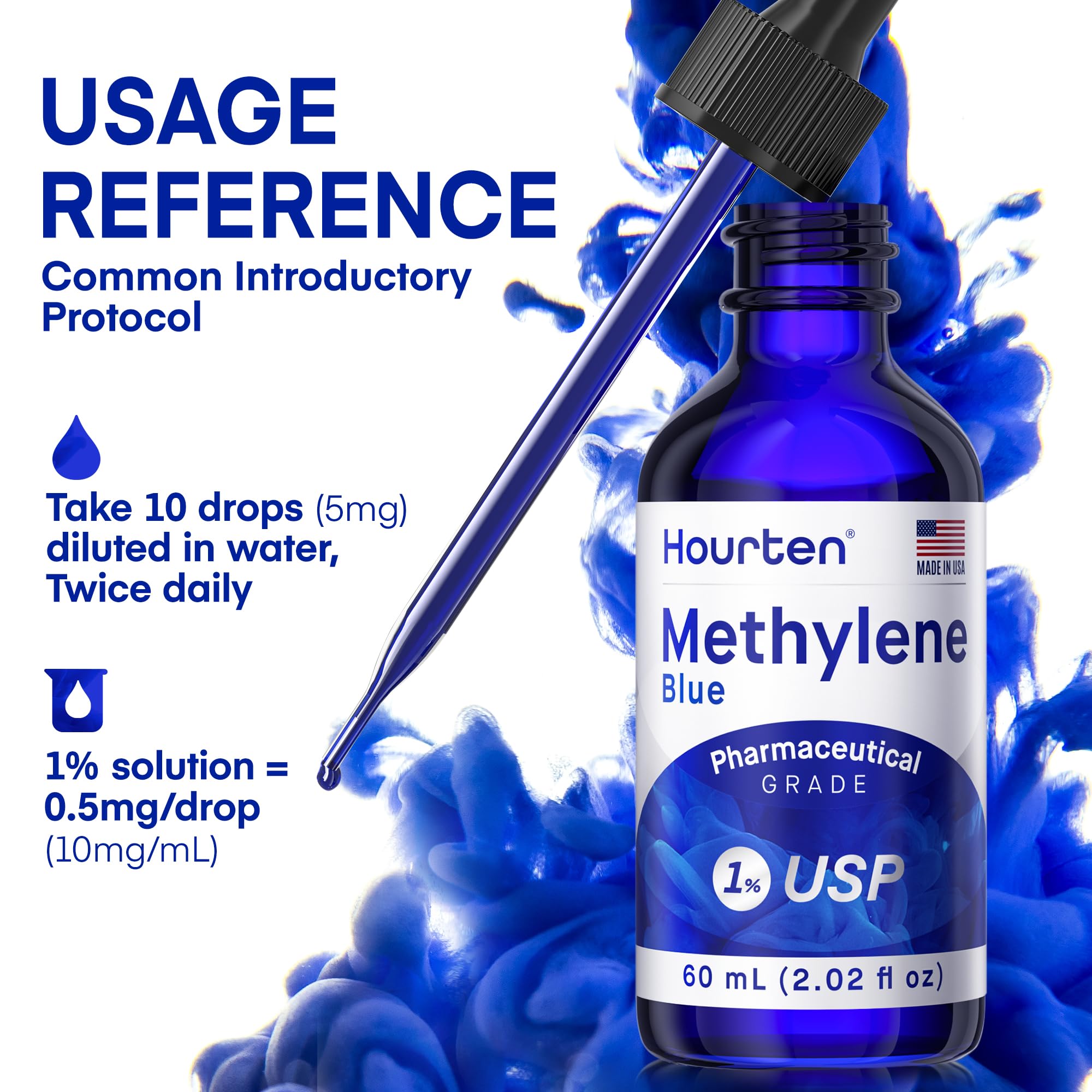 Hourten Made in USA bottle highlights domestic production and safety standards