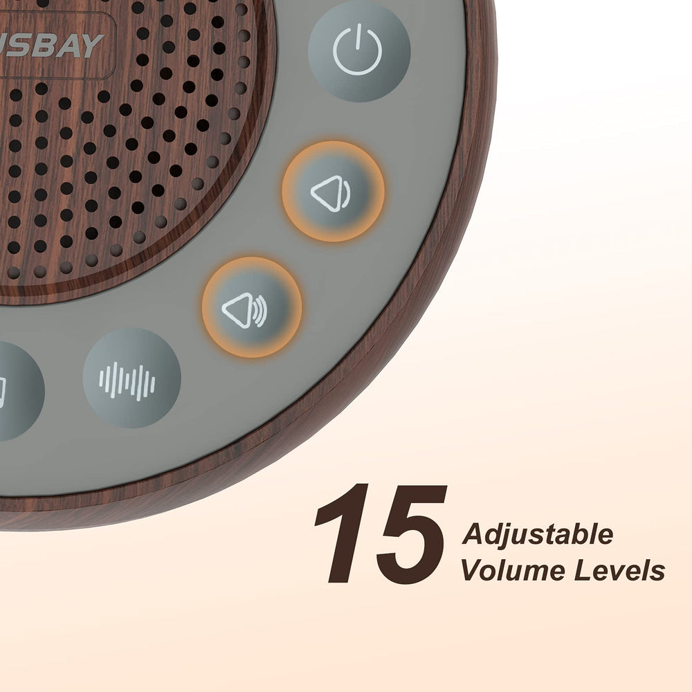 HOUSBAY white noise machine in compact travel size for on-the-go use
