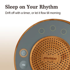 HOUSBAY wood grain surface with control panel highlights 31 sounds.