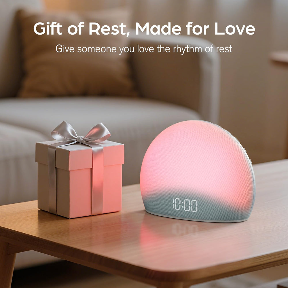 HOUSBAY screen-free design blue minimizes distractions on the nightstand