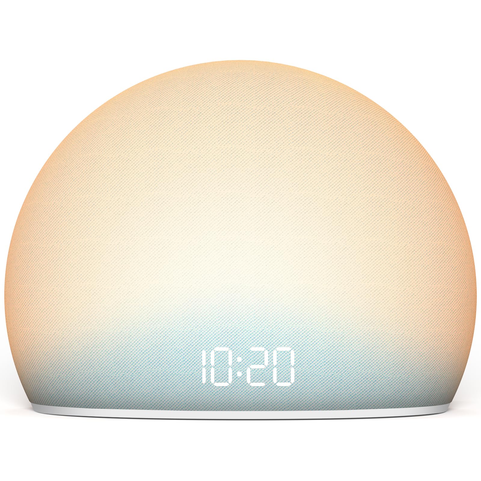 HOUSBAY sunrise alarm clock blue with gentle sunrise cue for a calmer wake-up