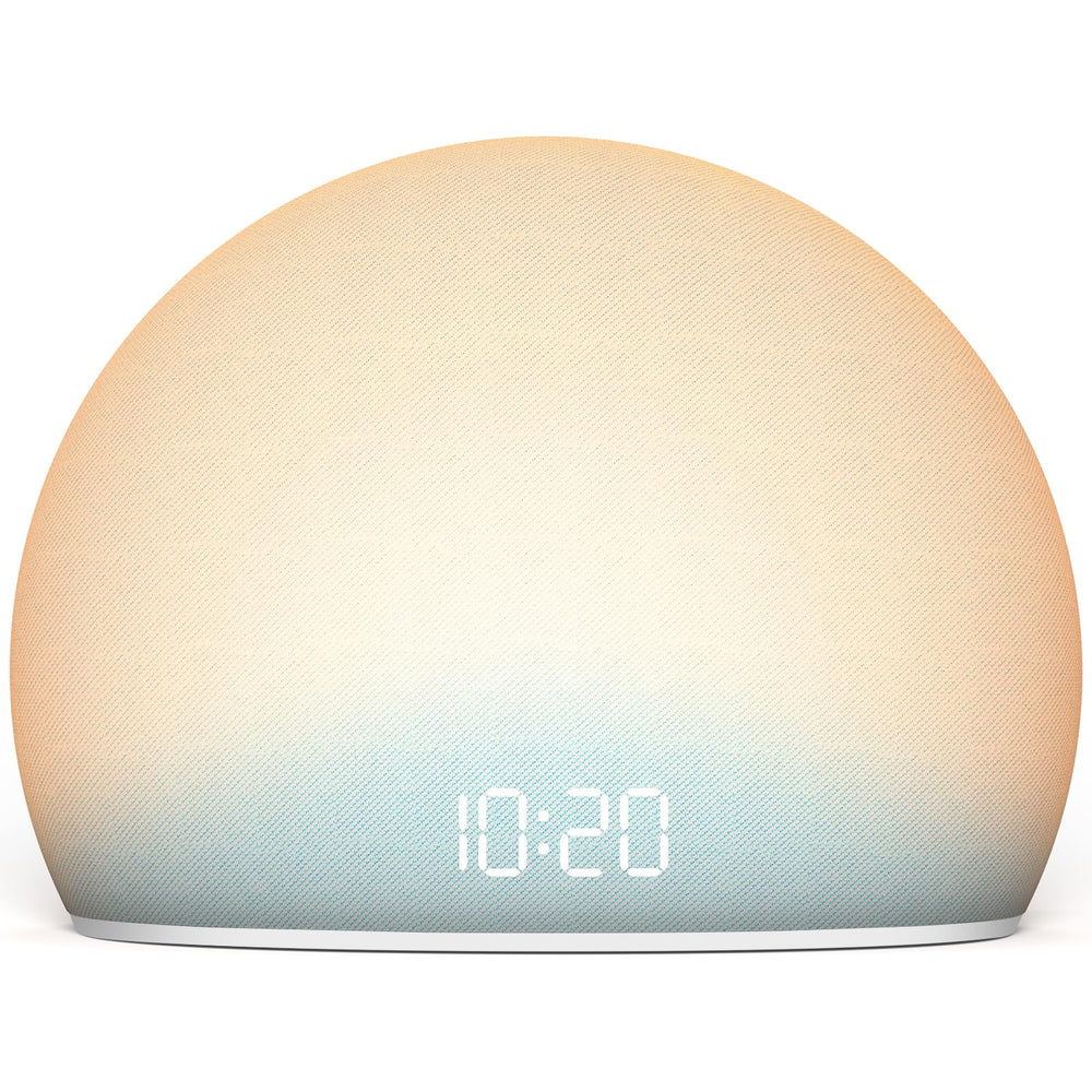 HOUSBAY sunrise alarm clock blue with gentle sunrise cue for a calmer wake-up
