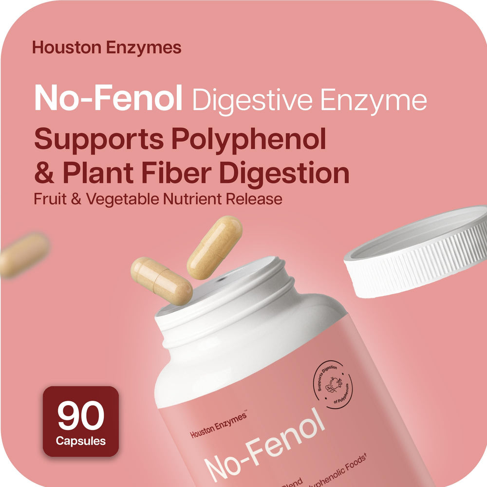 No-Fenol capsules close-up for easy digestion.