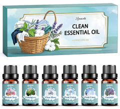 Hovacota laundry essential oils set with six fragrances for diffusers and fabrics