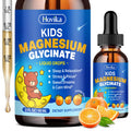 Hovika Kids Magnesium Glycinate Drops – Orange Flavor, L-Theanine & Omega-3, 2 fl oz