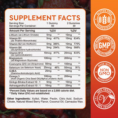 Hovika lithium gummies berry closeup highlighting flavor and calm potential.