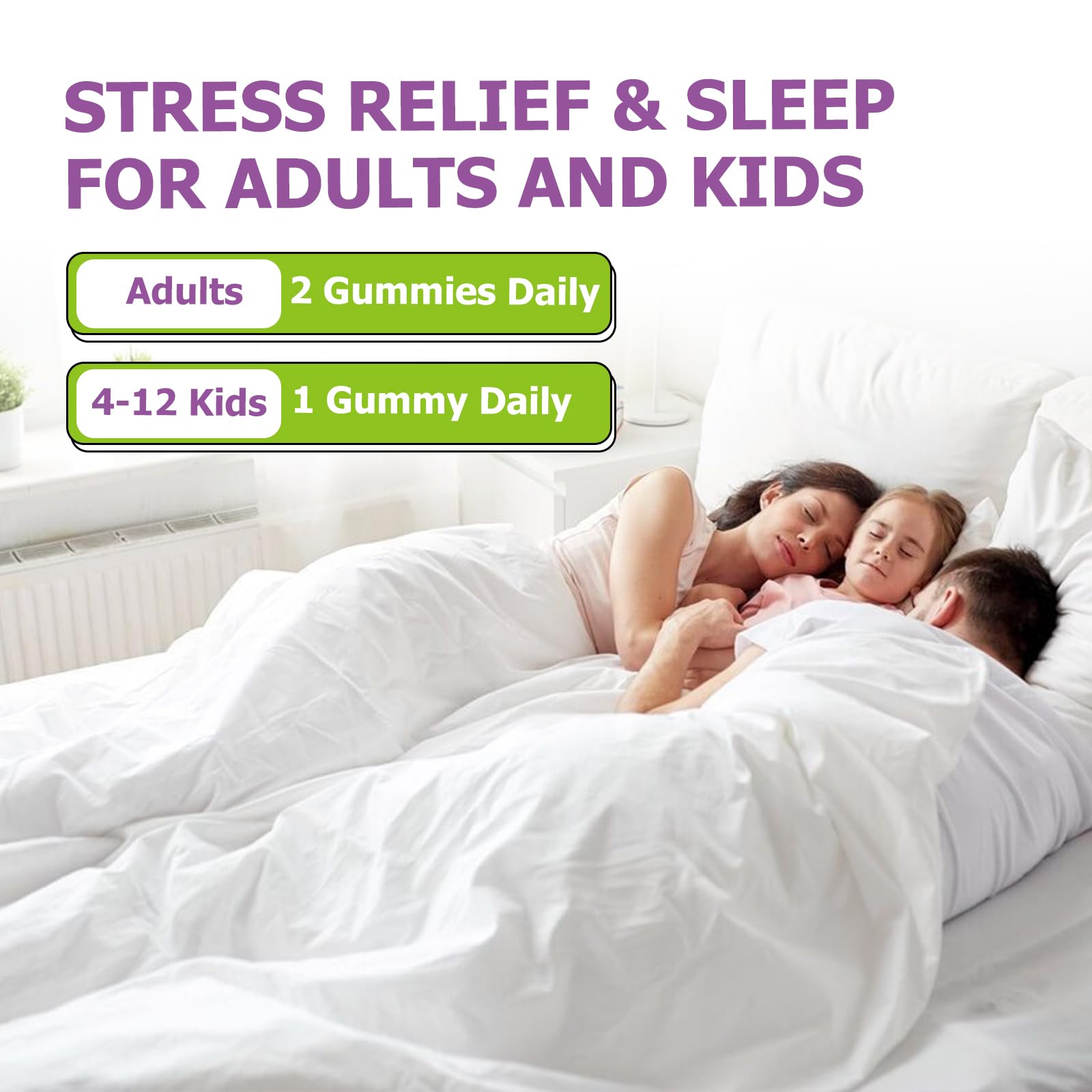 Hovika gummies family use depicting versatility for kids and adults