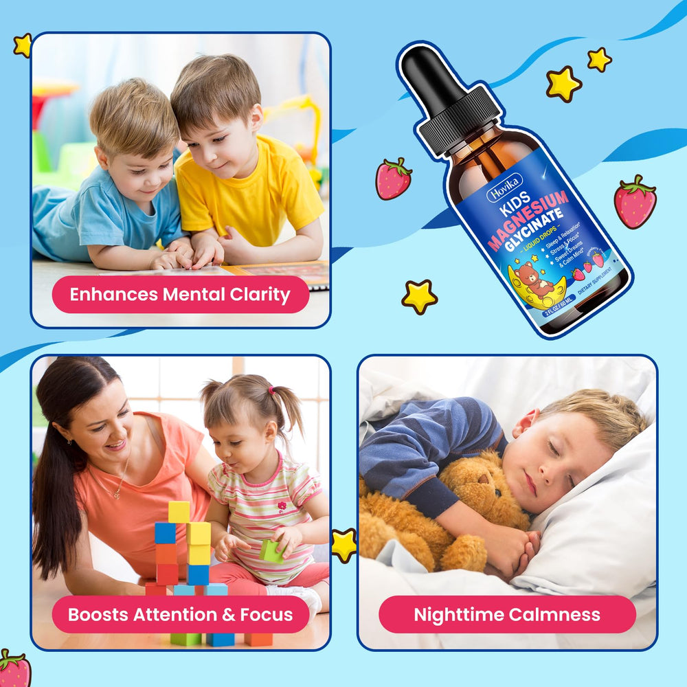 Hovika strawberry-flavored drops ready to take, kid-friendly.
