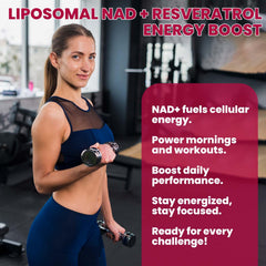 Hovika strawberry flavored NAD supplement bottle on kitchen counter for daily use.