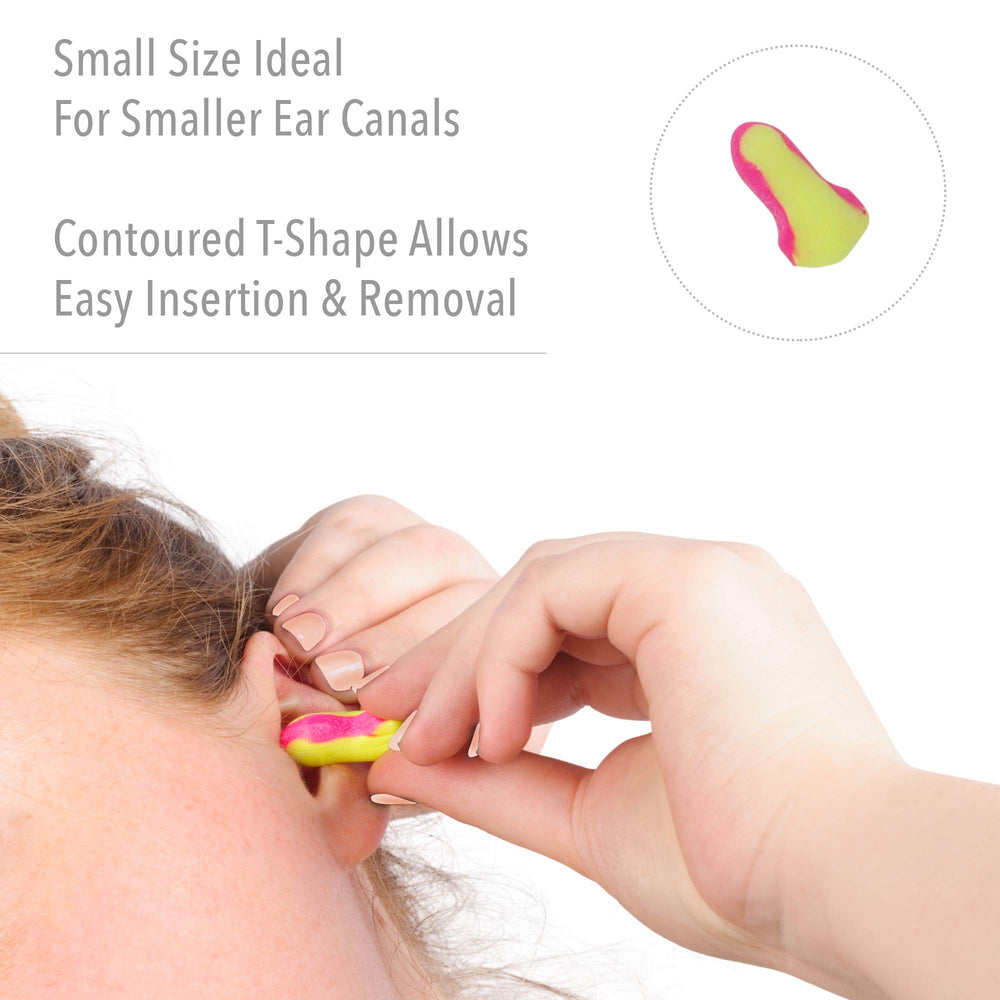 Howard Leight Laser Lite contoured T-shape enables easy insertion and removal.