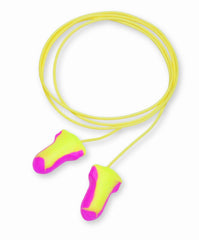 Howard Leight Laser Lite hi-vis earplugs with eye-catching colors for visibility on busy floors.