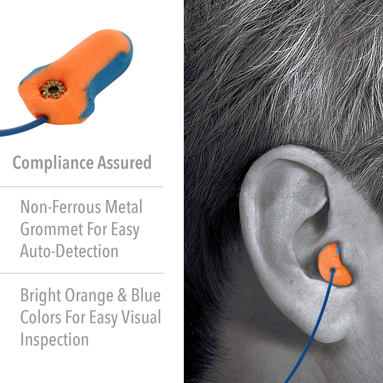 Howard Leight LT-30 self-adjusting foam expands to fit most ears comfortably.