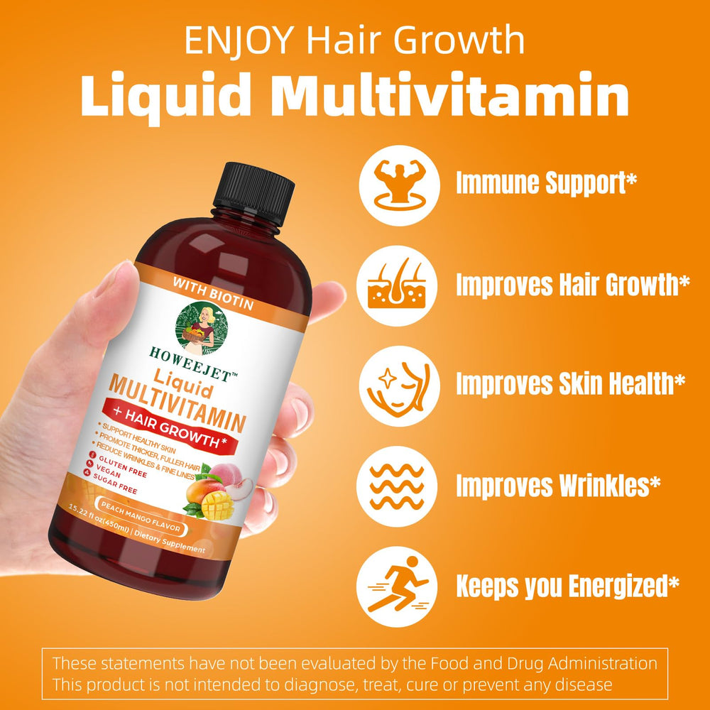 HOWEEJET Ingredients list illustrates comprehensive hair and skin support.
