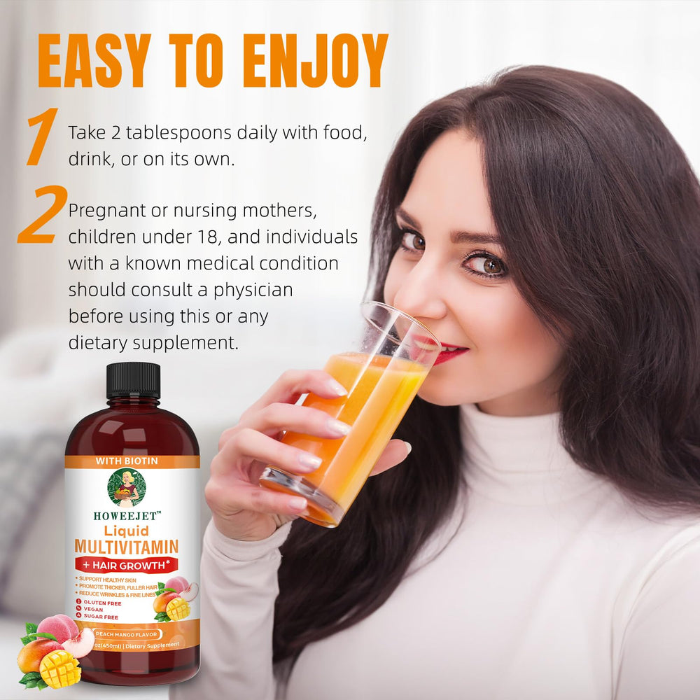 HOWEEJET Measuring spoon showcases precise two-tablespoon daily dose.