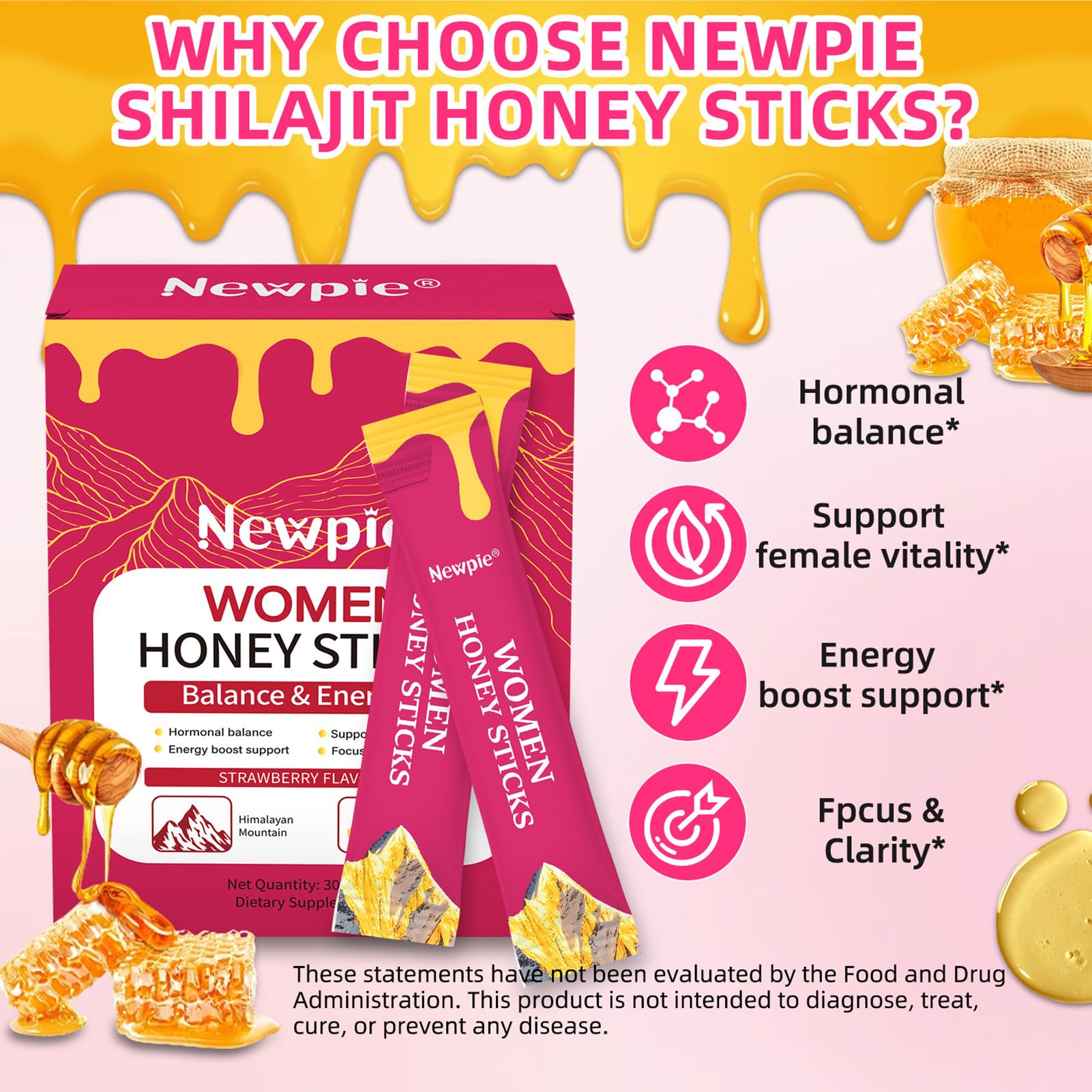 HOWEEJET Shilajit Honey Stick Himalayan origin connects purity and heritage