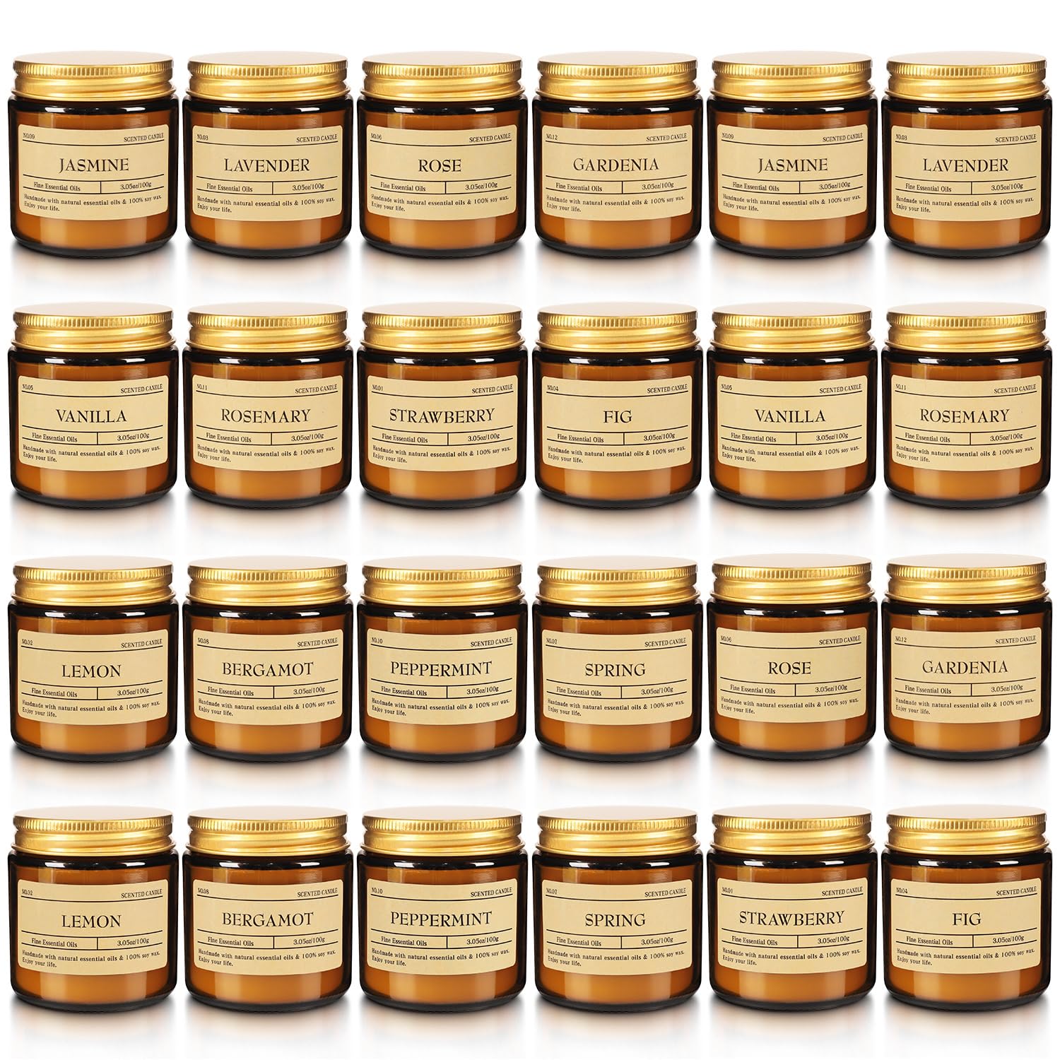 Howemon Christmas Candle Set offers a variety of scents for fresh room ambiance