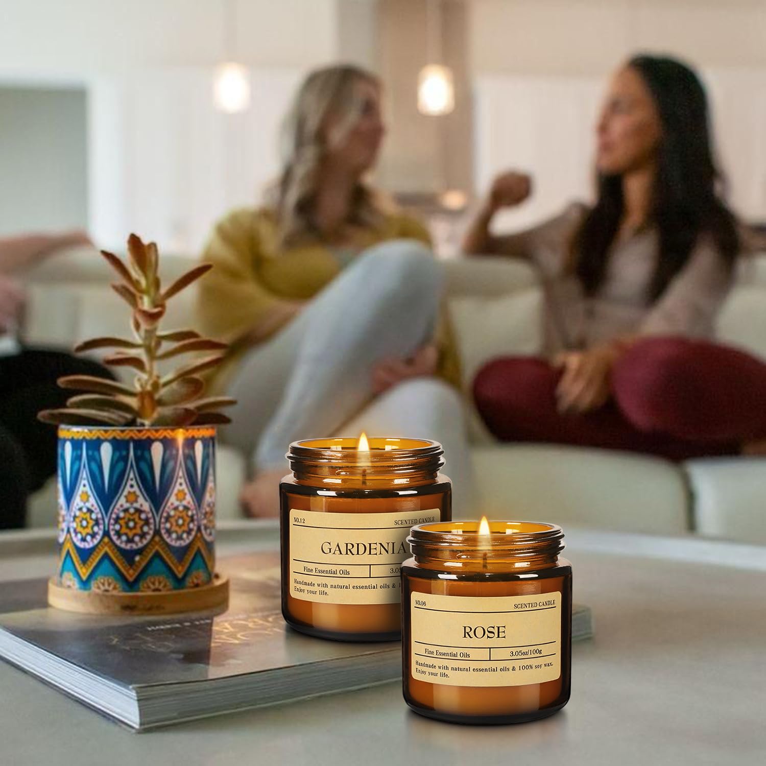 Howemon lavender-scent candle offers soothing floral notes